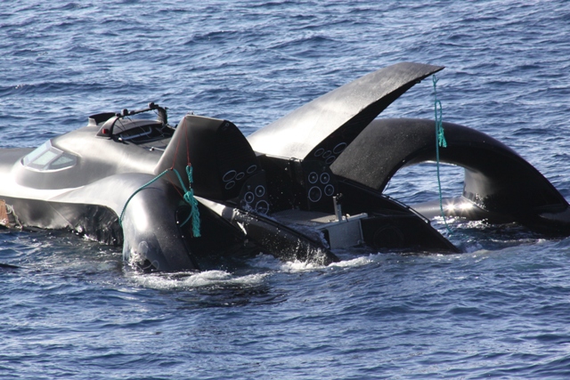 L'Ady Gil, avant de couler © Institute of Cetacean Research